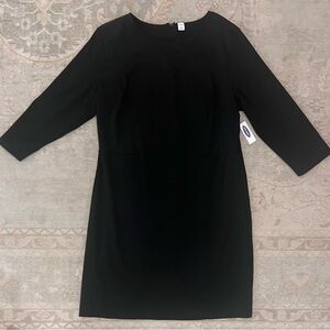 Tailored A-Line Black Dress, NWT, Old Navy, XL